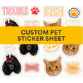 Custom Pet Sticker Sheet- Classic Single Pet
