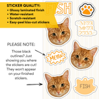 Custom Pet Sticker Sheet- Classic Single Pet