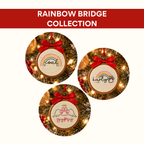 Personalized Rainbow Bridge Hand-Embroidered Ornament